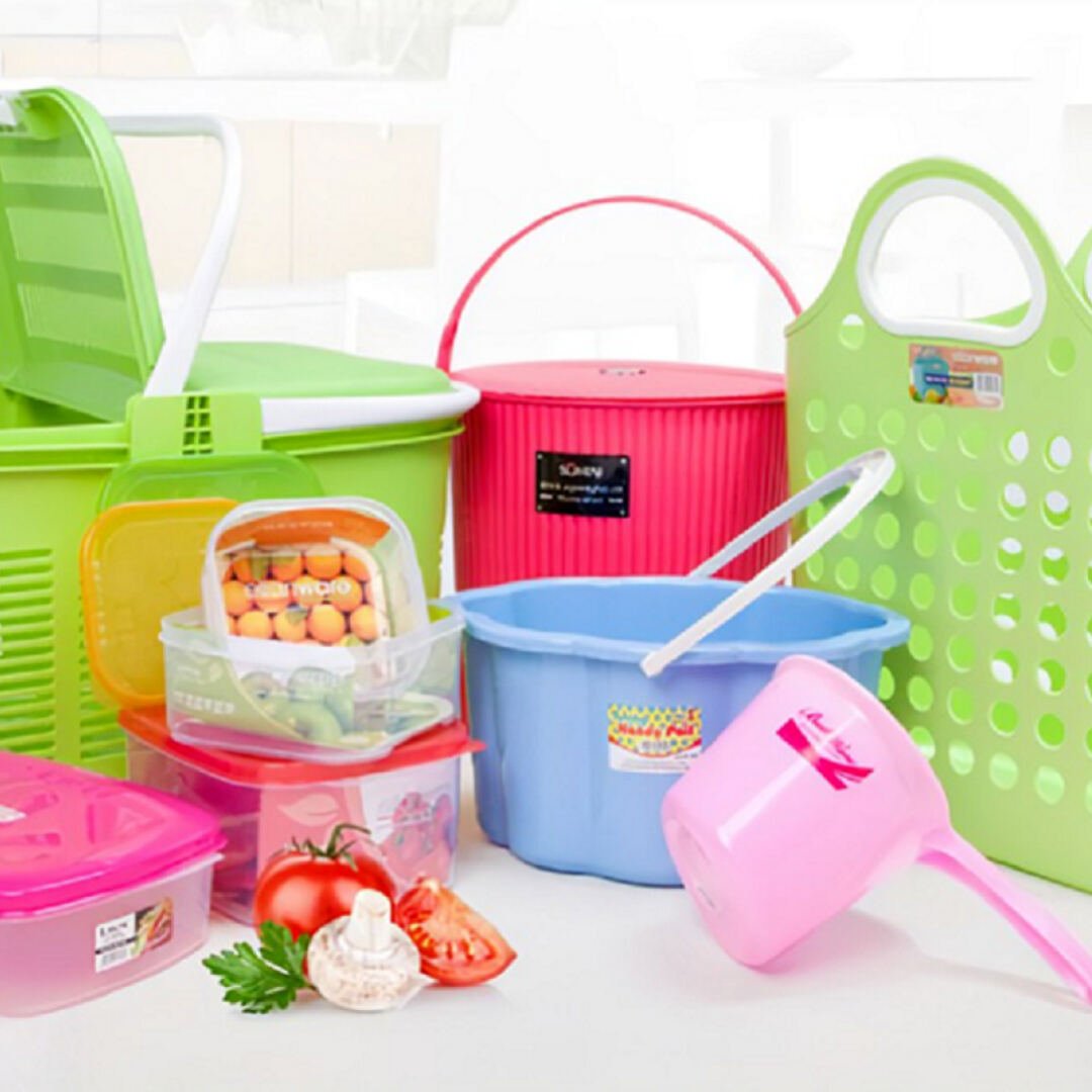 Plasticware including bags, containers and gift boxes